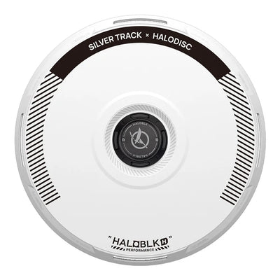HALODISC 2 Silver Track (White) | Set of 4 Wheel Covers for Tesla Model Y, Model Y L and Model 3 19" Crossflow Wheel