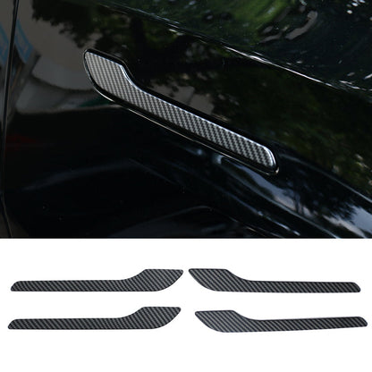 TESLA 2025 Model Y Juniper and Model 3 ABS Adhesive Carbon Fiber Door Handle Sticker