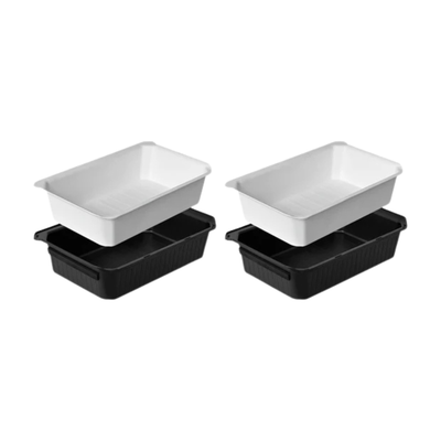 CIIYAA TESLA Model Y Dual Layer Rear Under Seat Storage Box - Set (2pcs)