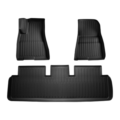 TESLA 2025/2026 Model 3 Waterproof TPE Odorless Cargo Liners - 3PCS (Single Layer)