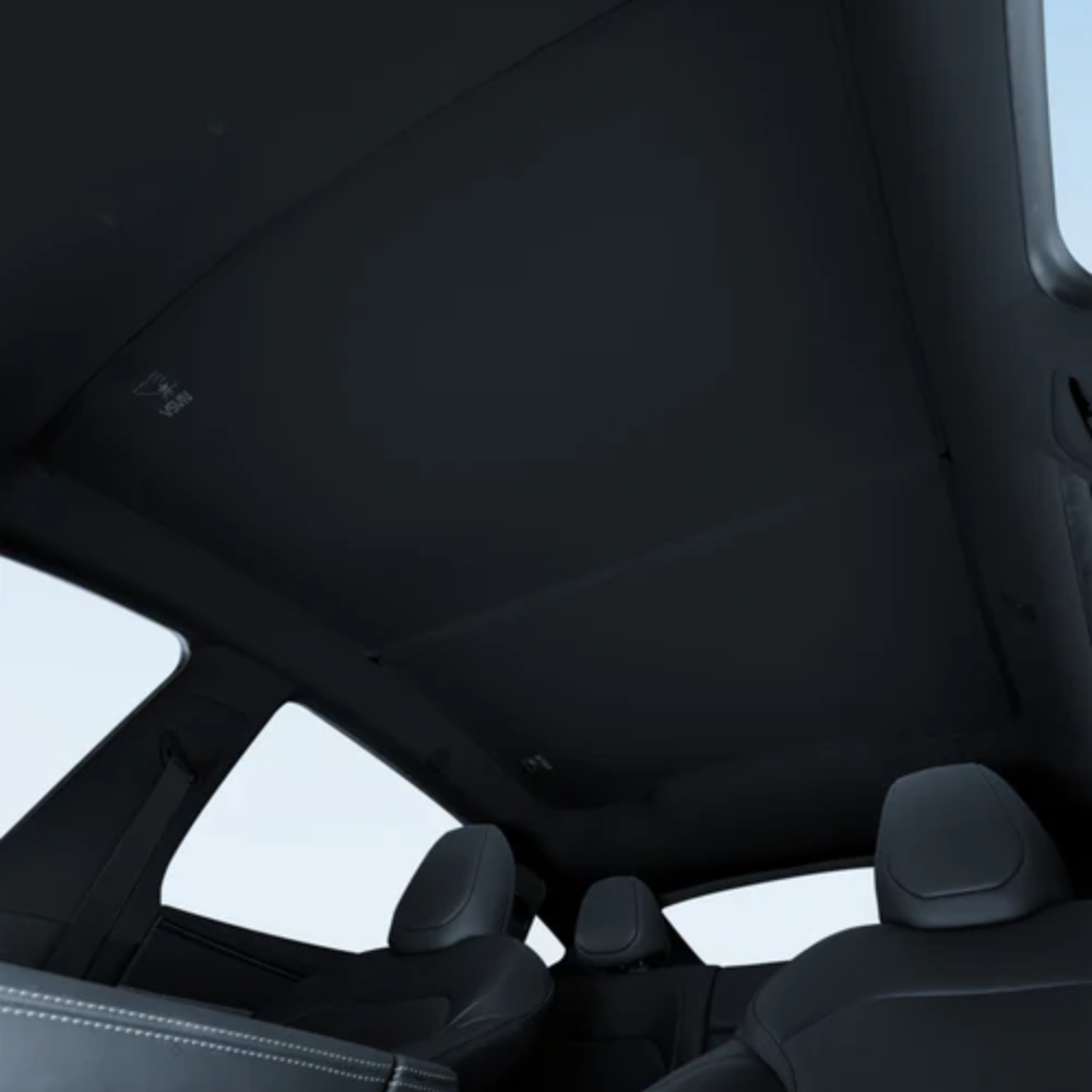 HALOBLK TESLA 2025|2026 Model Y Juniper and Model YL Foldable Roof Sunshade with Magnetic Clip - Black