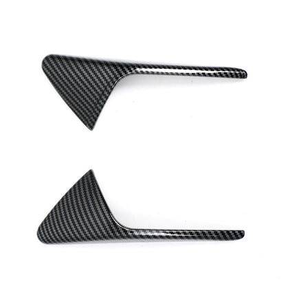 TESLA 2025 Model Y Juniper ABS Adhesive Carbon Fiber Pattern Camera Side Protection Cover - Glossy carbon fiber