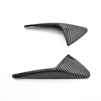 TESLA 2025 Model Y Juniper ABS Adhesive Carbon Fiber Pattern Camera Side Protection Cover - Glossy carbon fiber