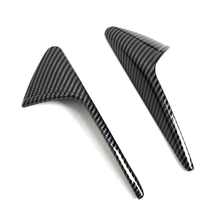 TESLA 2025 Model Y Juniper ABS Adhesive Carbon Fiber Pattern Camera Side Protection Cover - Glossy carbon fiber