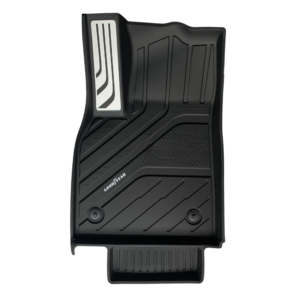 TESLA 2025-2026 MODEL Y Juniper All-Weather Single Layer Injected Molded TPE Odorless Cargo Liners Floormats - 1 SET (3PCS)