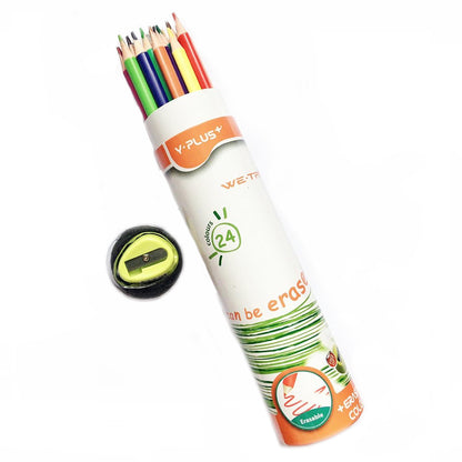 Y-Plus+ WE-TRI Erasable Color Pencil With Sharpener