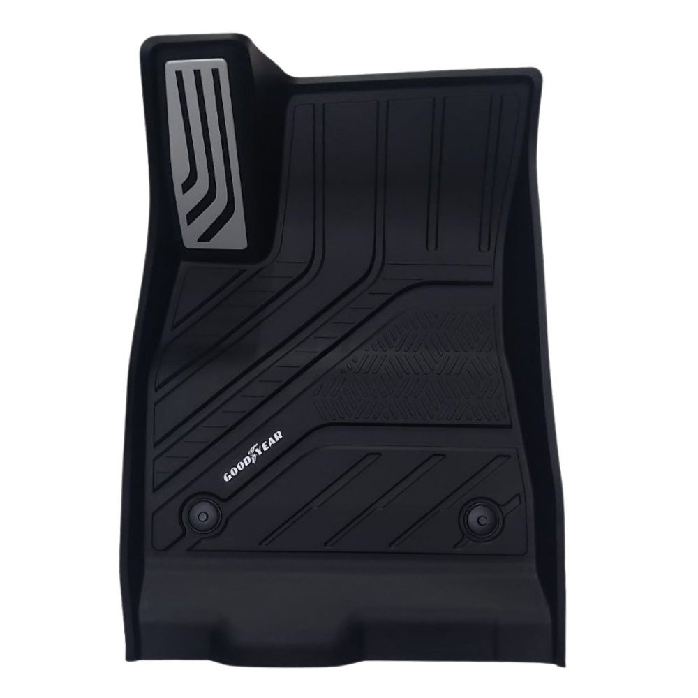 TESLA 2024-2026 MODEL 3 All-Weather Single Layer Injected Molded TPE Odorless Cargo Liners Floormats - 1 SET (3PCS)