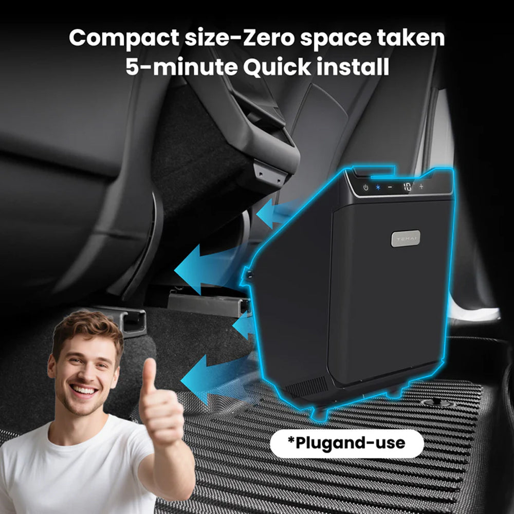 TESLA 2025 Model Y Juniper Portable Rear Seat 3.6L Mini Fridge Storage