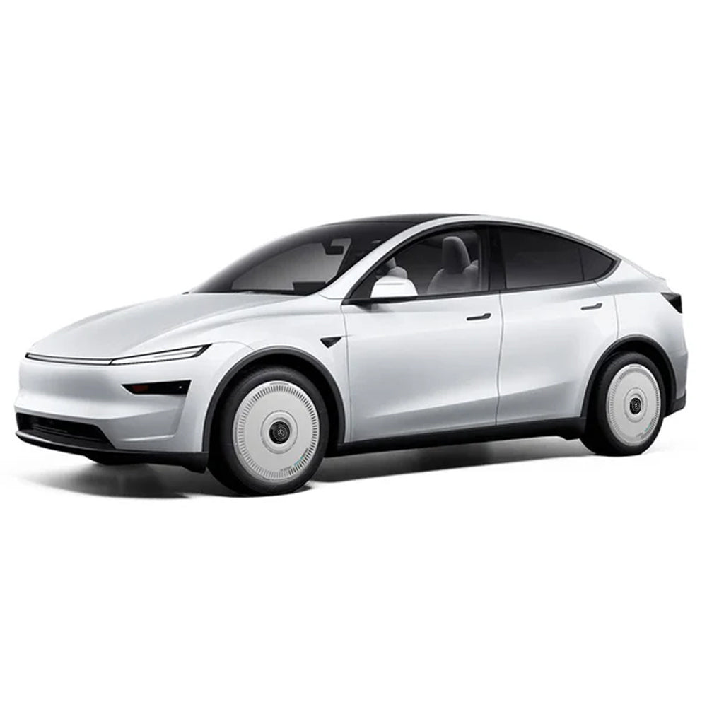 HALODISC 2 Charging (White) | Set of 4 Wheel Covers for Tesla Model Y, Model Y L and Model 3 19" Crossflow Wheel