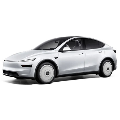 HALODISC 2 Charging (White) | Set of 4 Wheel Covers for Tesla Model Y, Model Y L and Model 3 19" Crossflow Wheel