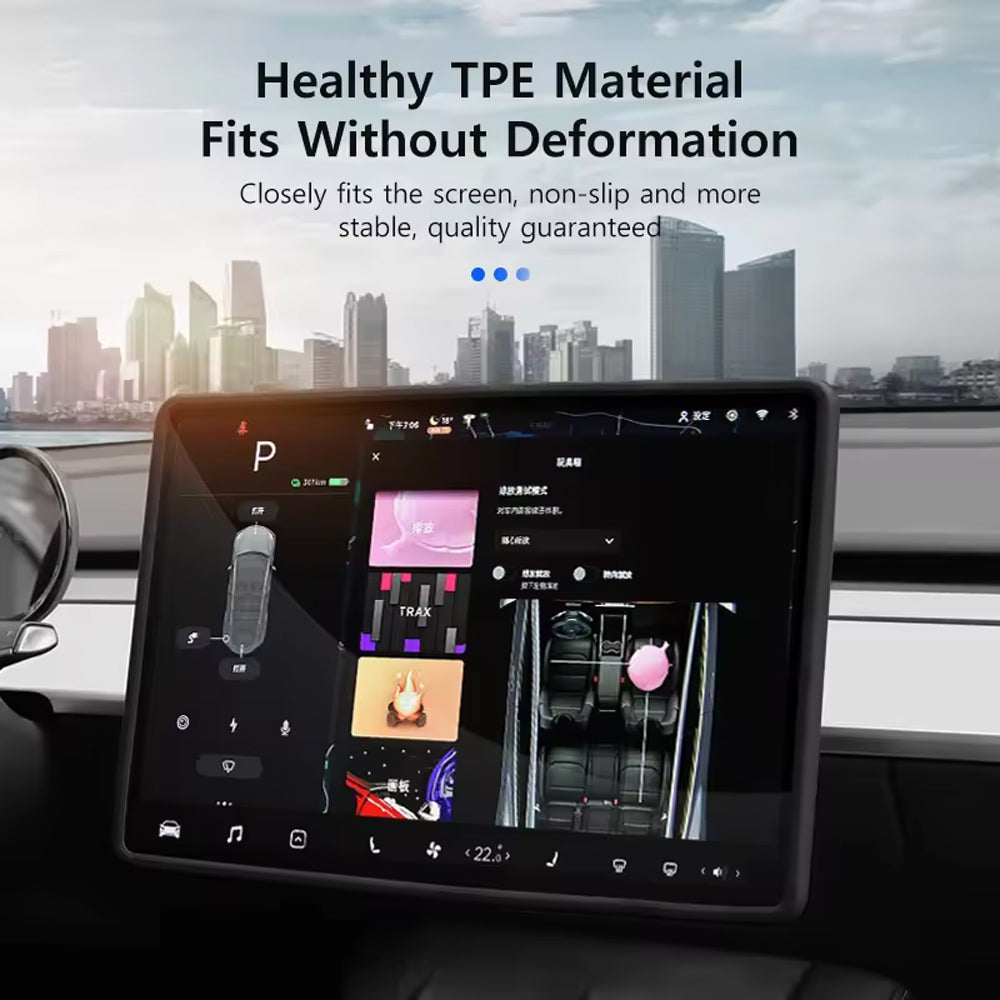 TESLA 2025 Model Y Juniper Silicone Navigation Screen Frame Edge Protector