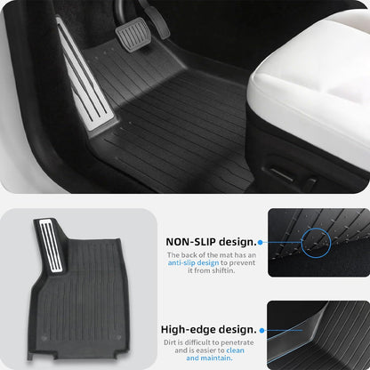 Premium All-Weather TPE Floor Mats for 2025+ Tesla Model Y Juniper - 1 SET( 9PCS)