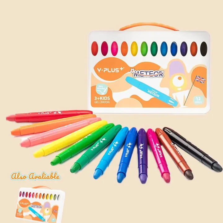 Y-Plus+ Meteor Crayons 12 Colors and 24 Colors