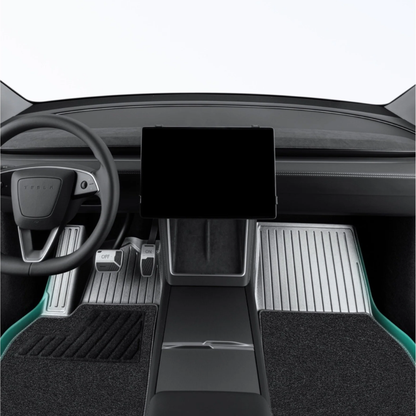 HALOBLK Tesla 2025 Model Y Juniper Waterproof Injected Molded TPE Odorless Cargo Liners Floor Mats - Double Layer