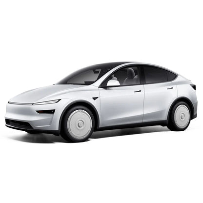 Haloblk HaloDisc 2 Wheel Covers for Tesla Model 3 &  Model Y Juniper 19" Crossflow Wheels - Cyber Track (White)