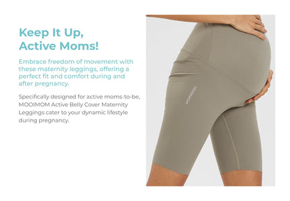 MOOIMOM Active Belly Cover Maternity Leggings (Short)