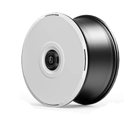 HALODISC 2 RTP (White) | Set of 4 Wheel Covers for Tesla Model Y, Model Y L and Model 3 19" Crossflow Wheel
