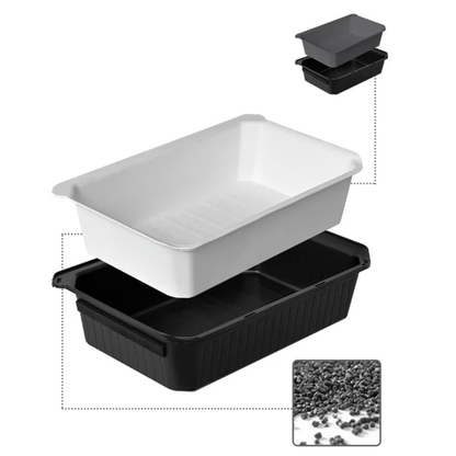 CIIYAA TESLA Model Y Dual Layer Rear Under Seat Storage Box - Set (2pcs)