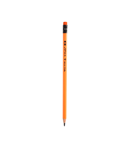 Y-Plus+ WE-TRI Wood Pencil with Eraser 12 Pieces (2B & HB type pencil)