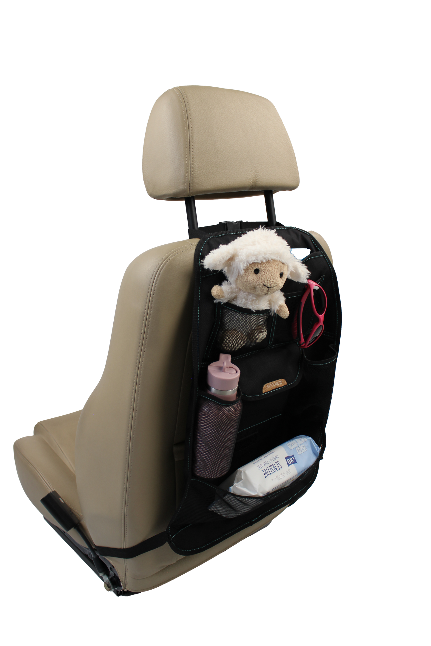 EZIMOOV Travel Plus Eco Designed Car Seat Organizer & Protector