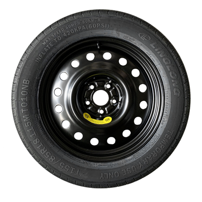 Donut Tire for Tesla Model 3 | Y | YL, 155/85R18 with Heavy Duty Carrying Bag