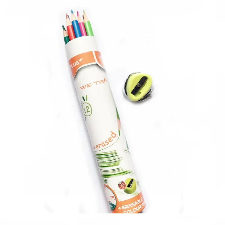 Y-Plus+ WE-TRI Erasable Color Pencil With Sharpener