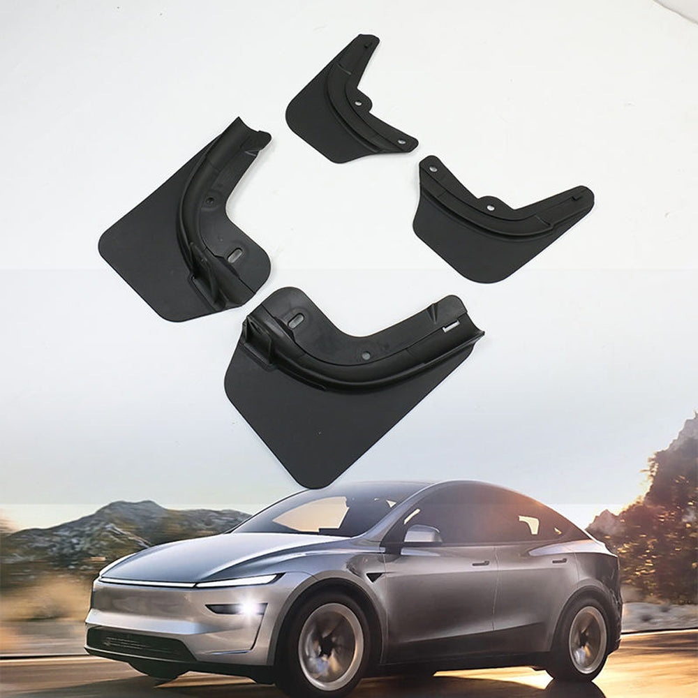TESLA 2025 Model Y Juniper PP+TPE Front and Rear Fender Splash Guard - 1SET(4PCS.)