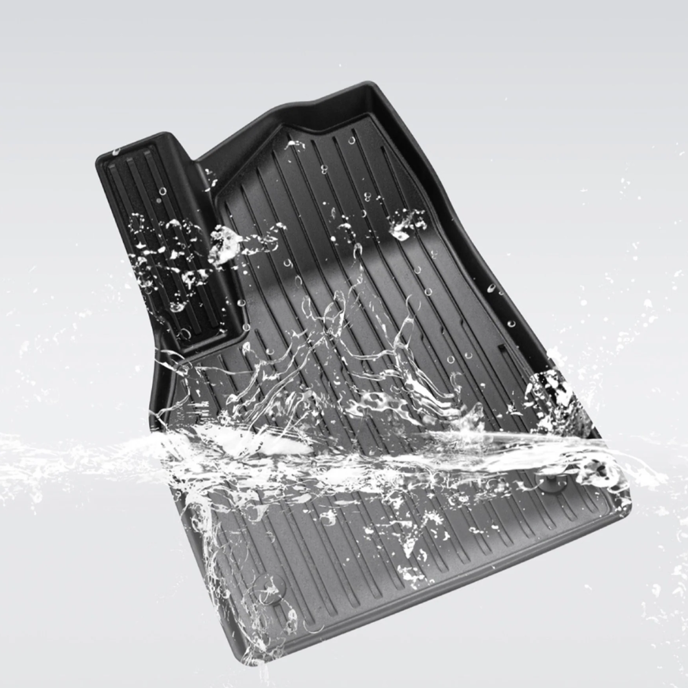 HALOBLK Tesla 2025 Model Y Juniper Waterproof Injected Molded TPE Odorless Cargo Liners Floor Mats - Double Layer