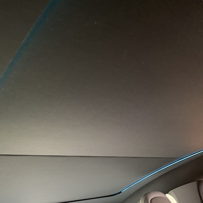 TESLA 2026 Model YL Automatic Retractable Glass Roof Sunshade with Push Button | Voice Command | Ambient Light - Black