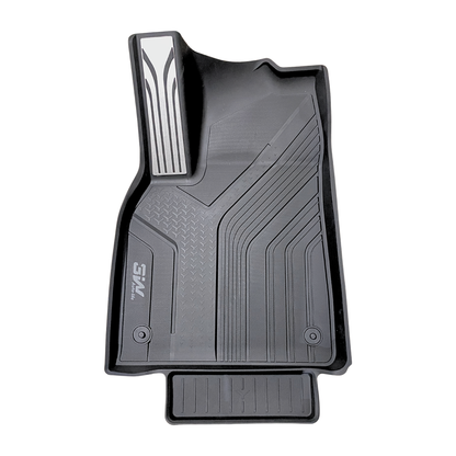 3W TESLA 2025-2026 MODEL Y Juniper All-Weather Double Layer Injected Molded TPE Odorless Cargo Liners Floormats - 1 SET (9 PCS)