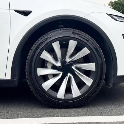 TESLA 2025 Model Y Juniper ABS+PC 20 Inch Wheel Hub Protection Ring - 1 SET (4PCS)