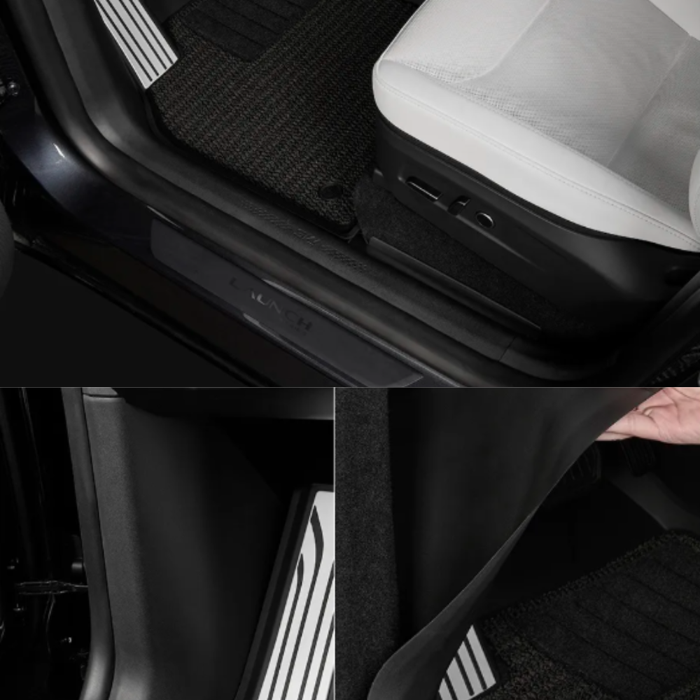3W Tesla 2025-2026 Model Y Juniper Car Interior Front and Rear Full Door Sill Protection - 1 SET (4PCS)