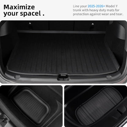 Premium All-Weather TPE Floor Mats for 2025+ Tesla Model Y Juniper - 1 SET( 9PCS)