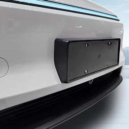 TESLA 2025 Model Y Juniper Scratch Resistant ABS Full Edge Protection License Plate Frame - Matte Black
