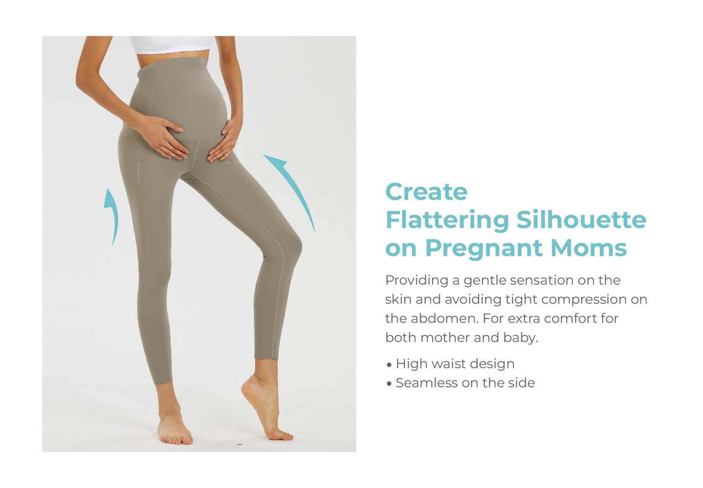 MOOIMOM Active Belly Cover Maternity Leggings (Long)