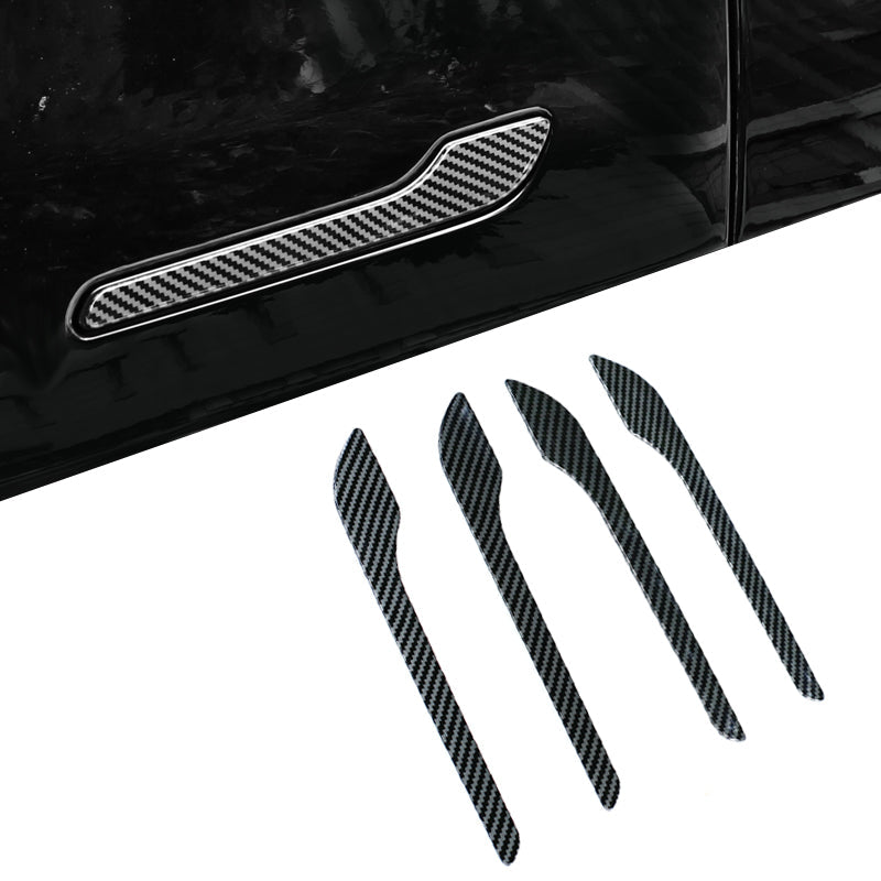 TESLA 2025 Model Y Juniper and Model 3 ABS Adhesive Carbon Fiber Door Handle Sticker