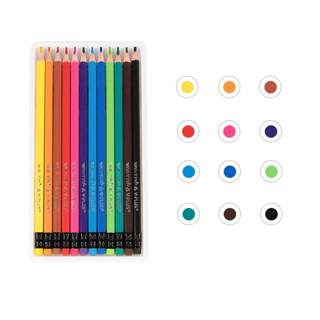 Y-Plus+ WE-TRI Erasable Colour Pencil