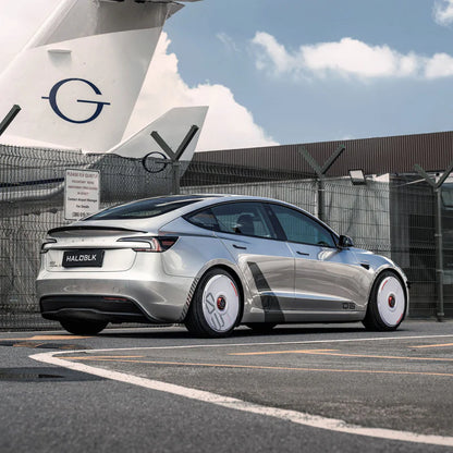 Pre-order (30 Days) HALODISC 2 Wheel Covers for Tesla | Custom Numbers - White