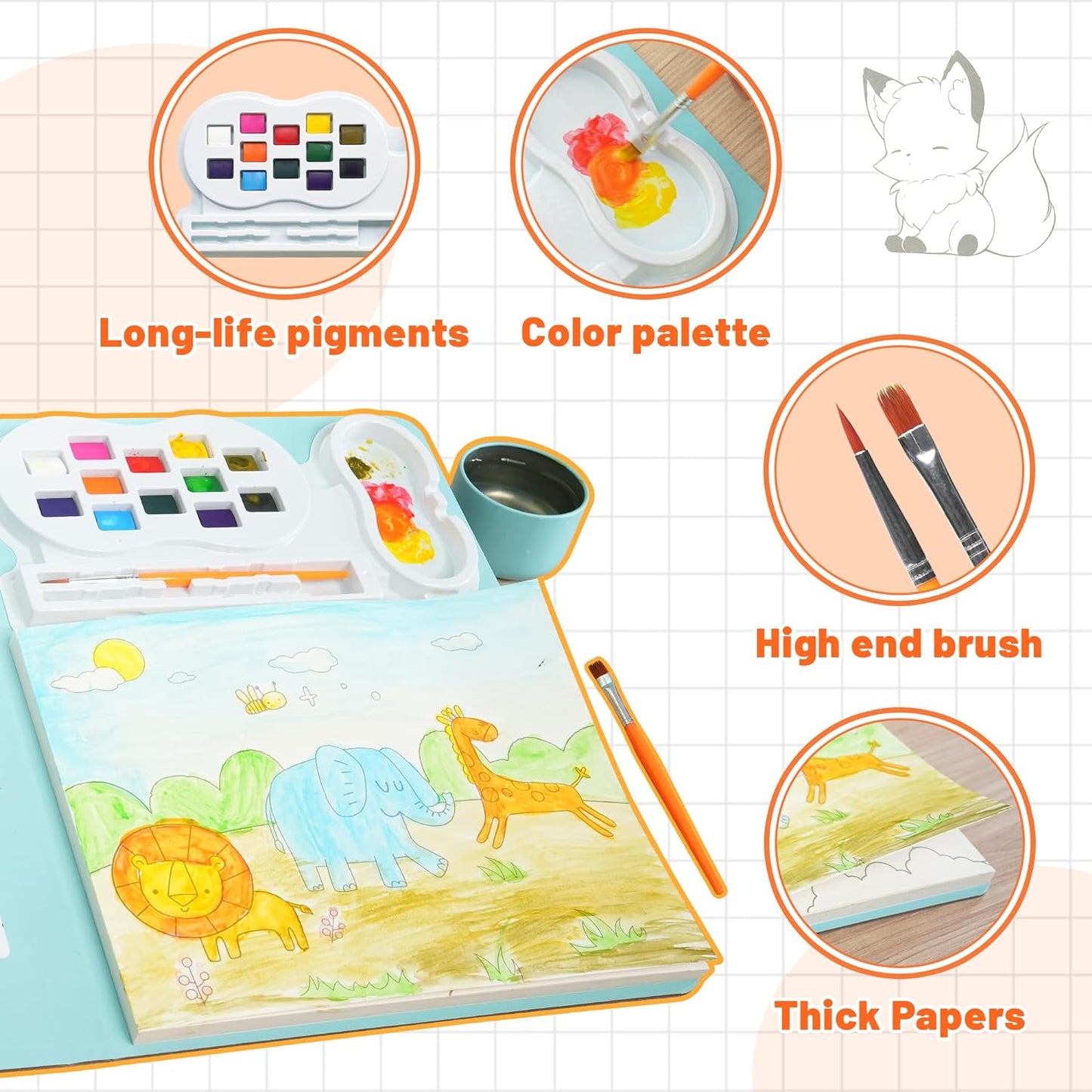 Y-Plus+ Solid Watercolor Paint Set