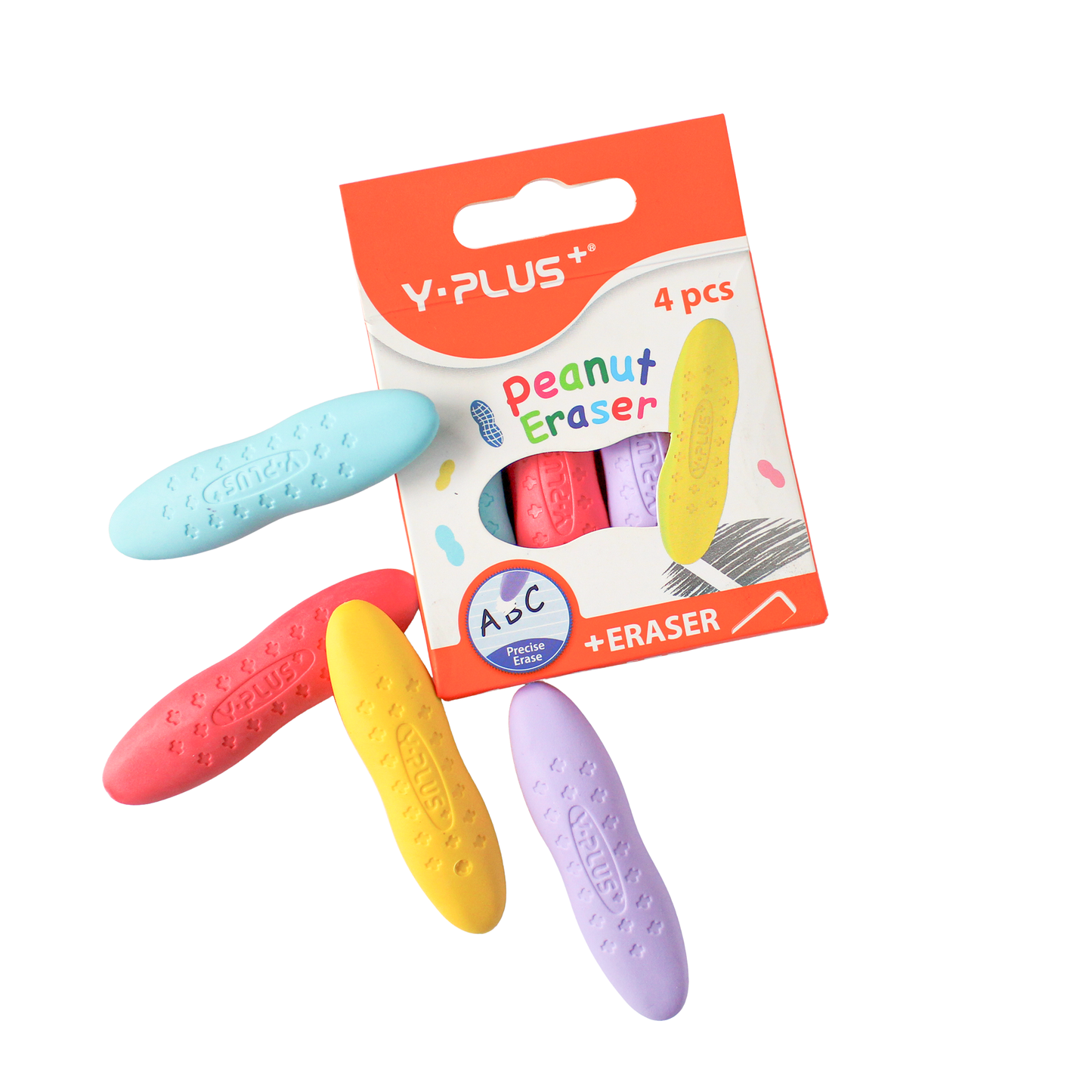 Y-Plus+ Peanut Eraser (4pcs)
