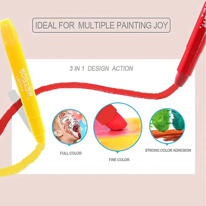 Y-Plus+ Meteor Crayons 12 Colors and 24 Colors