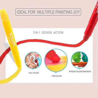 Y-Plus+ Meteor Crayons 12 Colors and 24 Colors