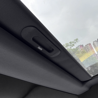 3W TESLA 2026 Model YL Retractable Manual Glass Roof Sunshade - Black