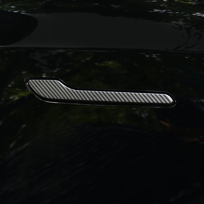 TESLA 2025 Model Y Juniper and Model 3 ABS Adhesive Carbon Fiber Door Handle Sticker
