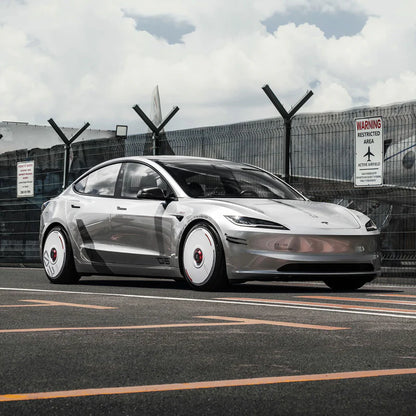 Pre-order (30 Days) HALODISC 2 Wheel Covers for Tesla | Custom Numbers - White