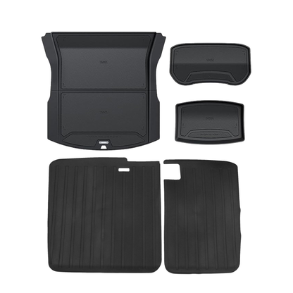 HALOBLK Tesla 2024-2026 Model 3 Highland Injected Molded Odorless Front/Rear Trunk Mat and Trunk Pad