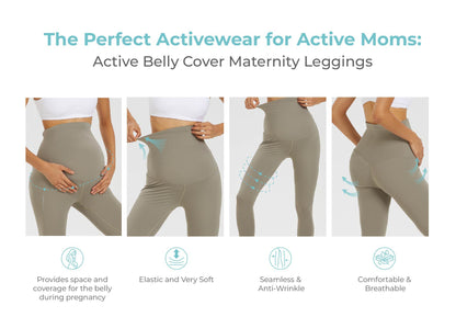 MOOIMOM Active Belly Cover Maternity Leggings (Long)