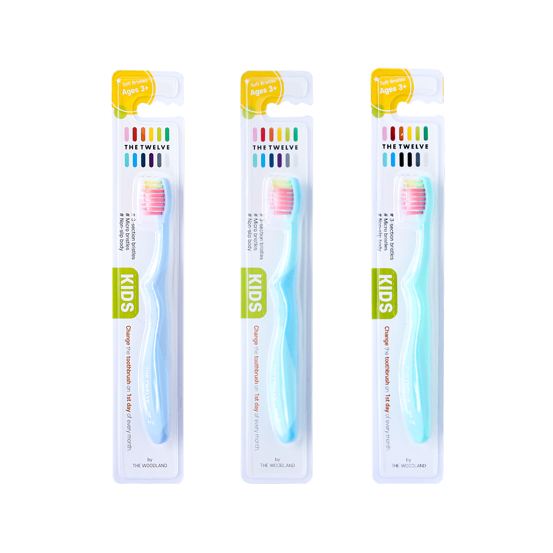 The Twelve Kids Toothbrush in Pastel Color 1 piece (Ages 3+)