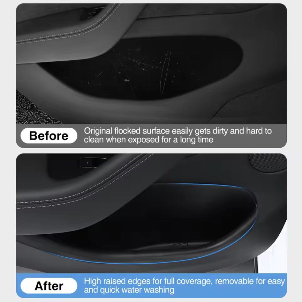 TESLA 2026 Model YL Front and Rear Side Door Storage with Emergency Handle Covers - 1 SET (4PCS)