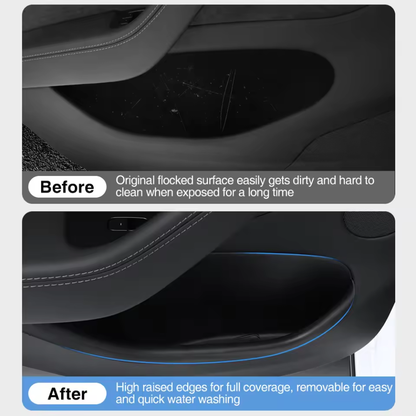 TESLA 2026 Model YL Front and Rear Side Door Storage with Emergency Handle Covers - 1 SET (4PCS)